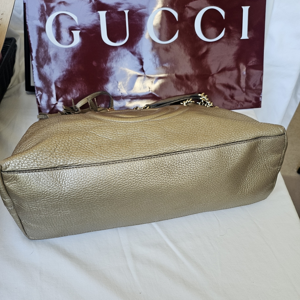 EUC Gucci Soho Metallic Gold Shoulder Bag - Picture 4 of 16